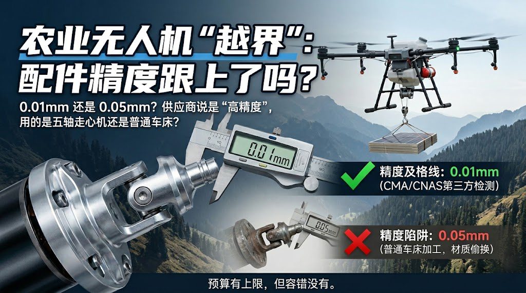 Agricultural drones have "crossed the line" and become industrial applications, but have the accuracy of their accessories kept up?