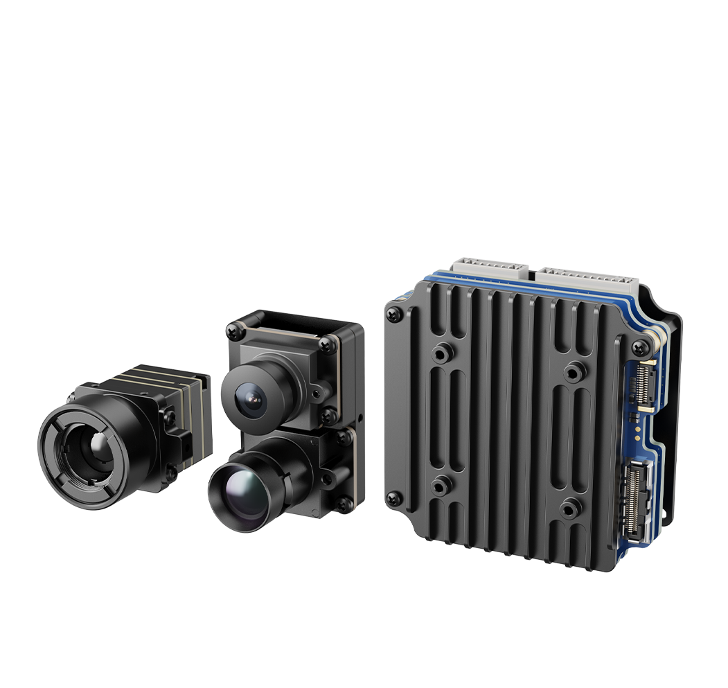 CPDD075CCT tri-sensor AI tracking module: telephoto + wide + thermal